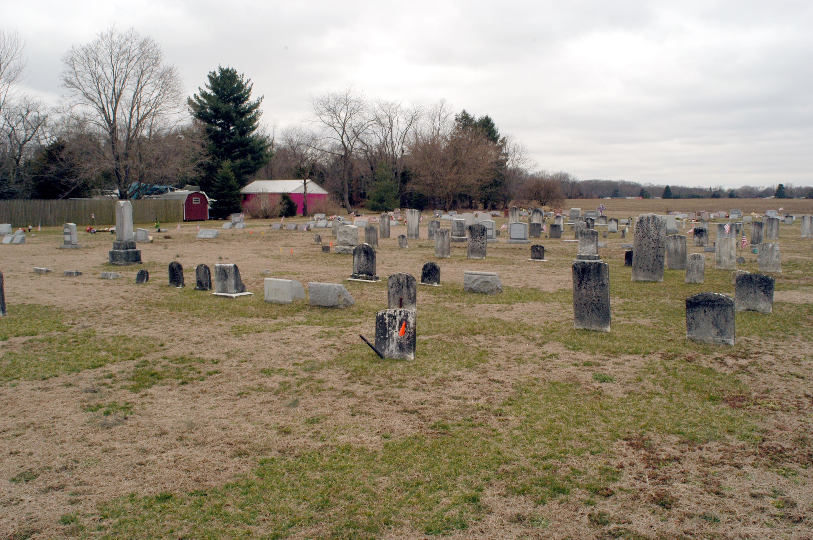 Graveyard with Tombstones