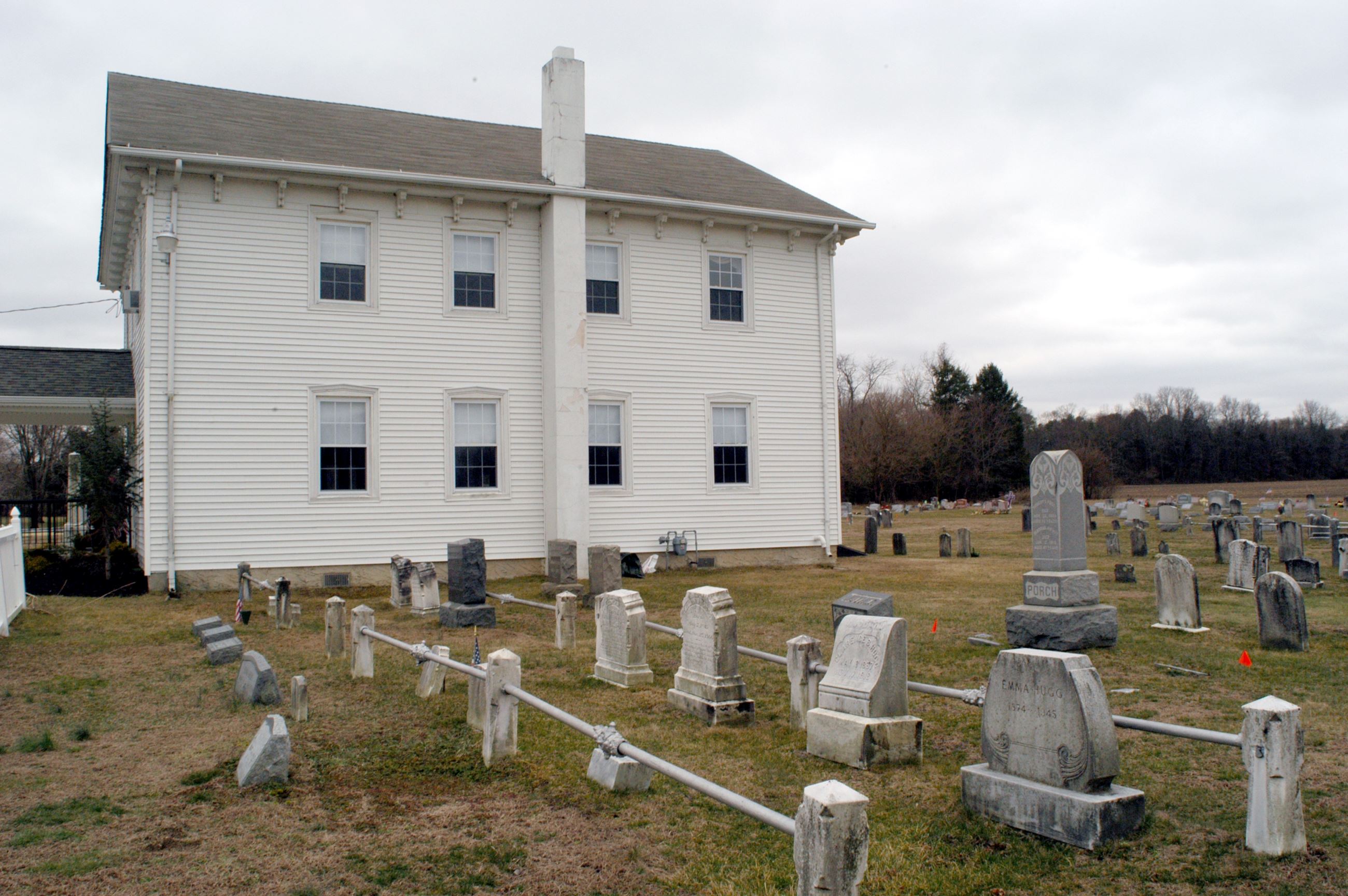 Side of Church with Graveyard