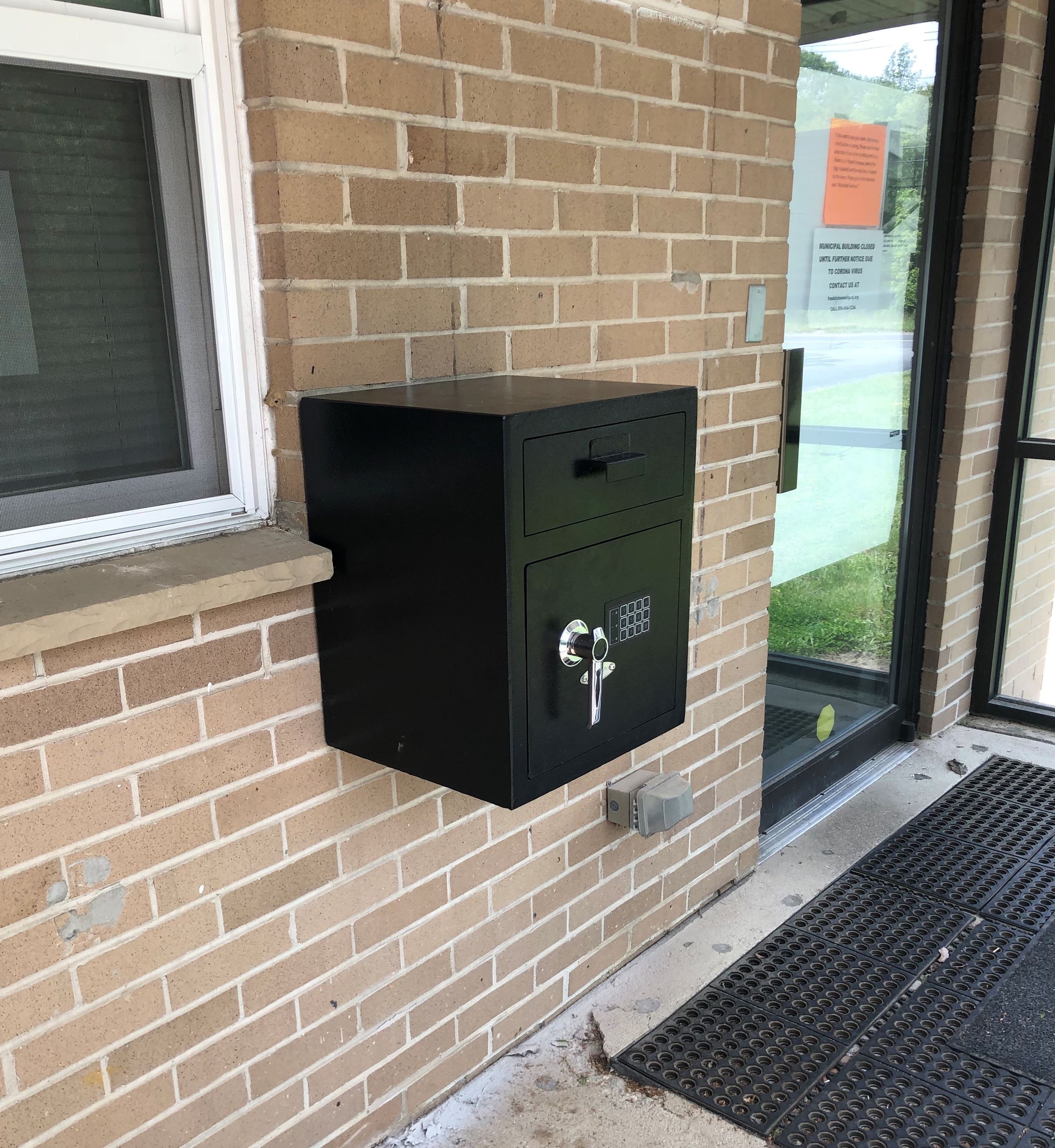 Photo of New Drop Box by Town Hall Main Entrance 