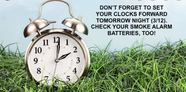 Daylight Saving Reminder March 20221