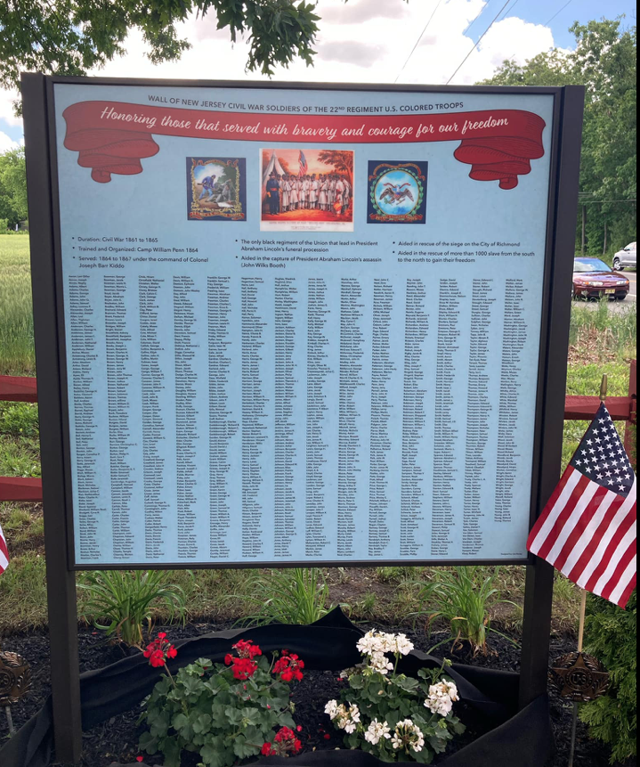 Memorial to Civil War Soldiers of the 22nd Regiment US Colored Troops