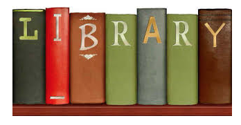 Library Clip Art - Books Spell 