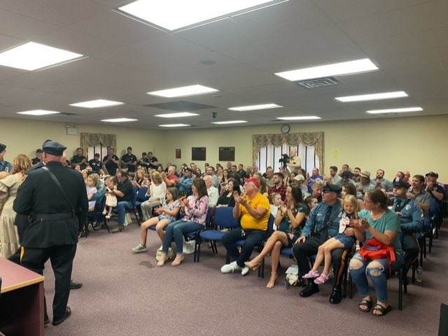 Town Hall Was Packed for Six Police Promotions 5-23-23
