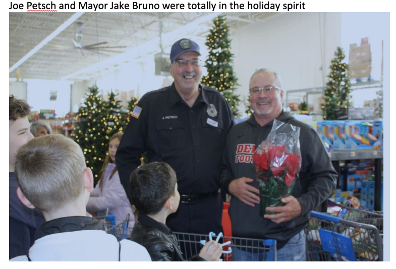 Holiday with a Hero - Joe Petsch and Mayor Jake Bruno