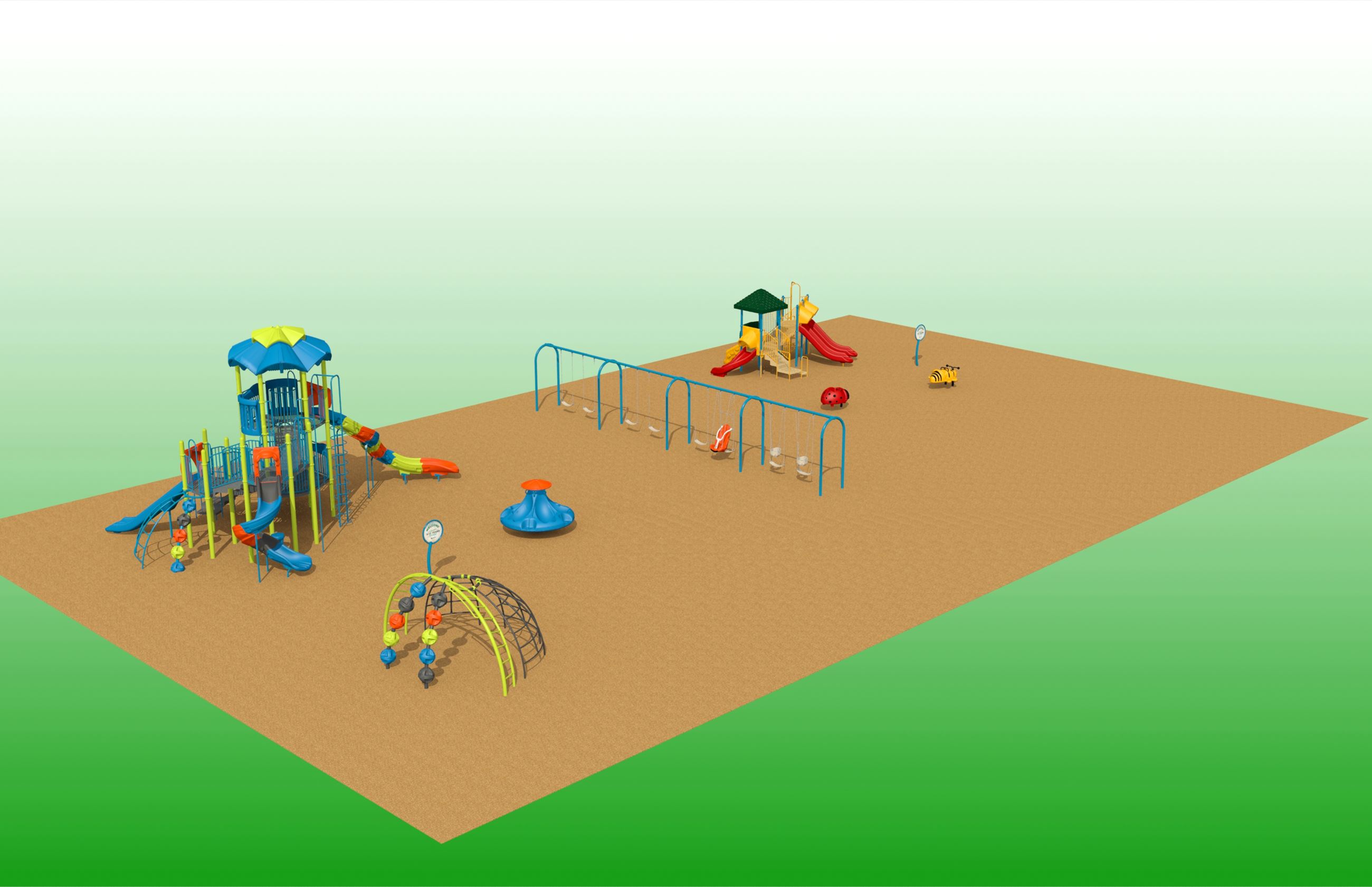 Malaga Lakr Park Complete Playground