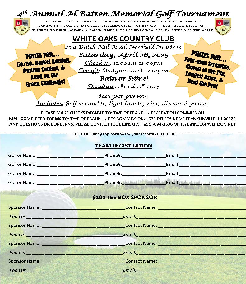 2005 Al Batten Memorial Golf Tournament Flyer